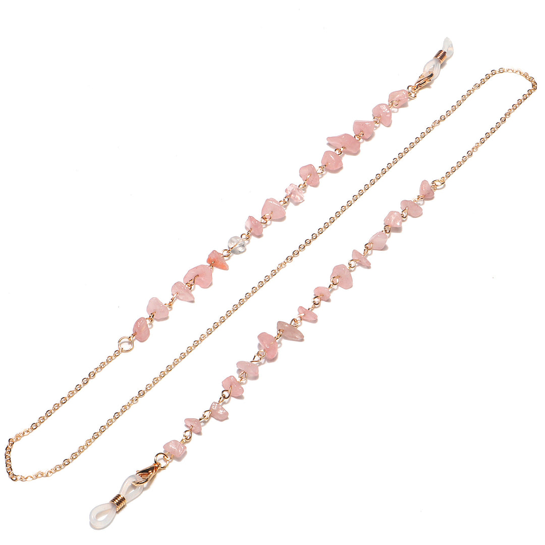 Naturale Kristall Brillen Kette Karnz