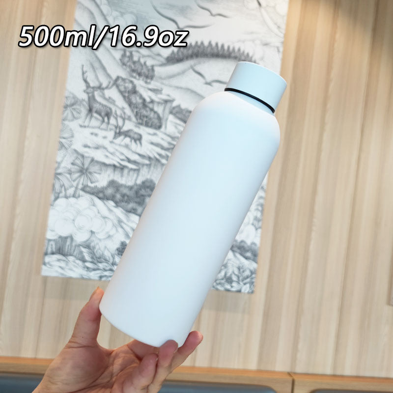 Damen Hochwertige Edelstahltrinkflasche mit rutschfestem Griff Karnz