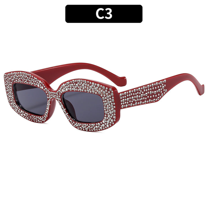 Dekorative Sonnenbrille mit Strass-Akzenten