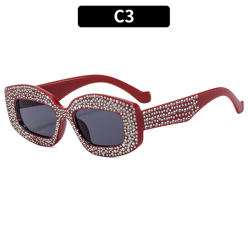 Dekorative Sonnenbrille mit Strass-Akzenten