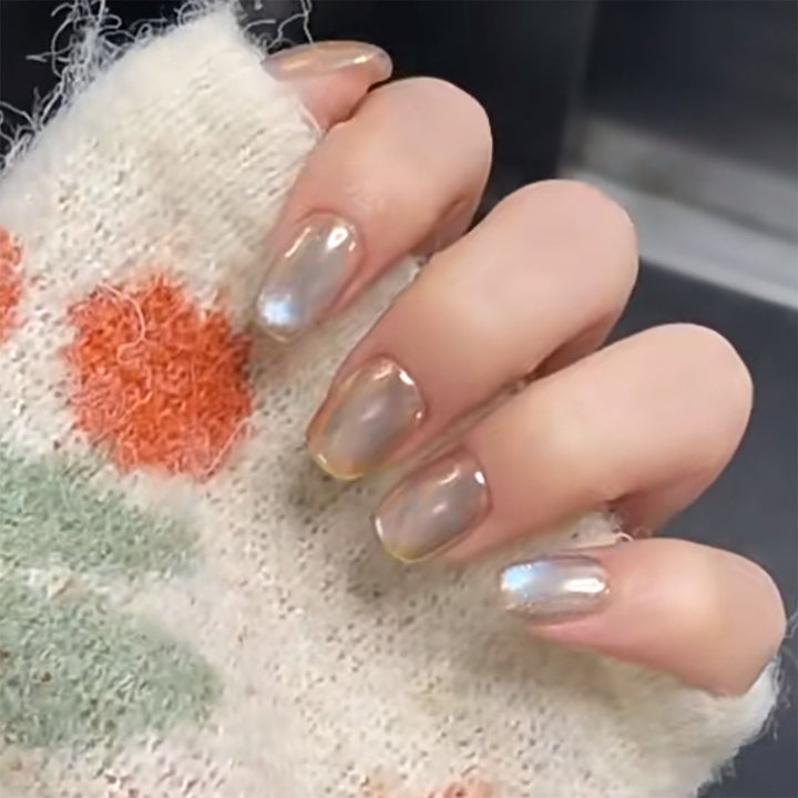 Iridescent Gel Press-On-Nagelverlängerungen