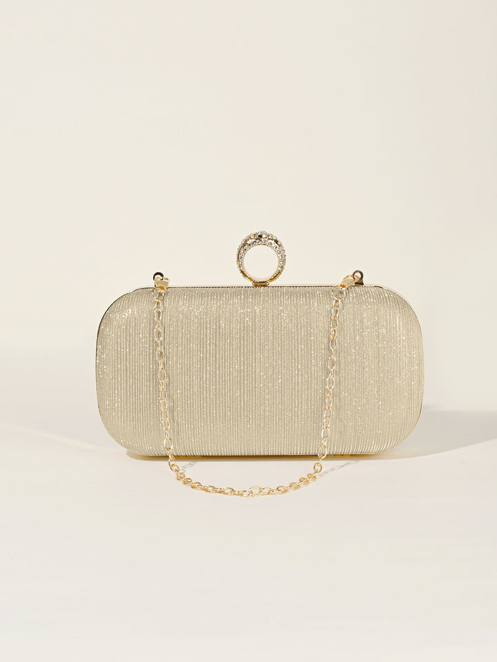 Dekorative Abend-Clutch mit Kettengriff
