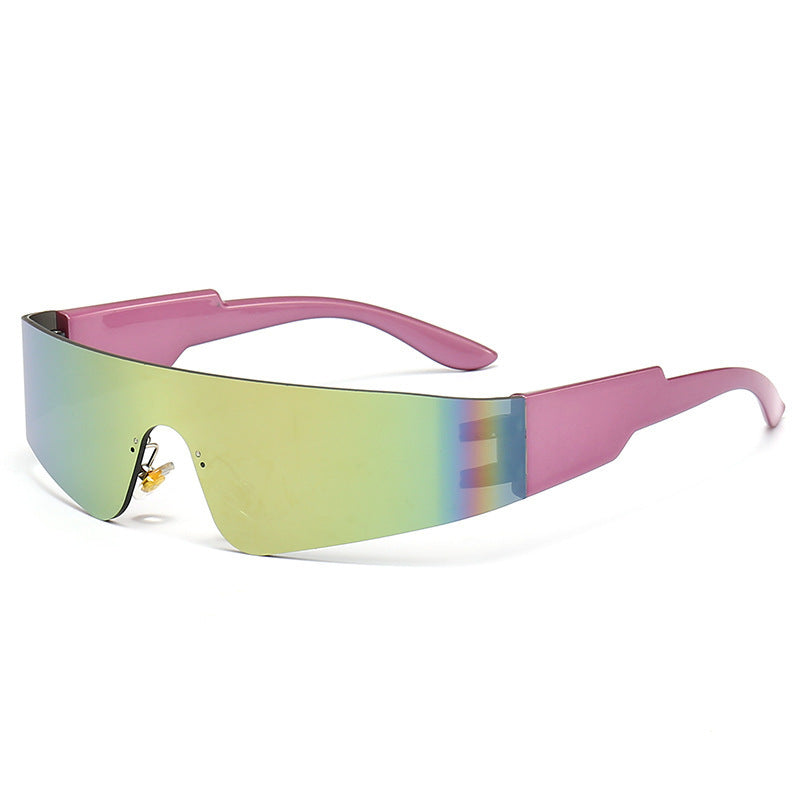 Damen Sportliche Sonnenbrille mit futuristischem Design Karnz