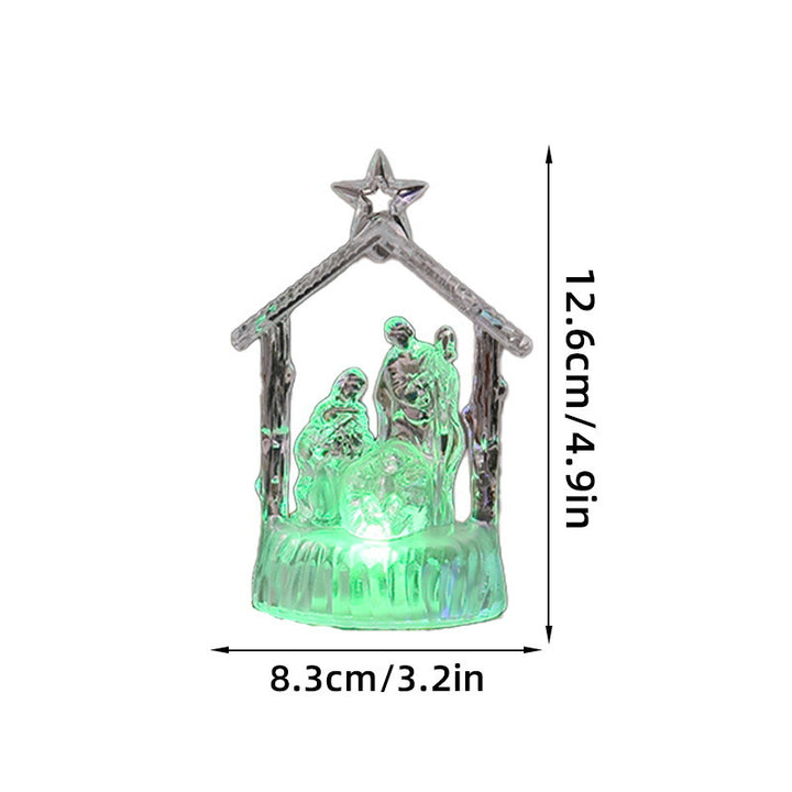 Beleuchtete Weihnachtskrippe mit LED-Effekten Karnz