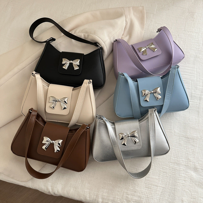 Stylische Schleifenakzent-Handtasche Karnz