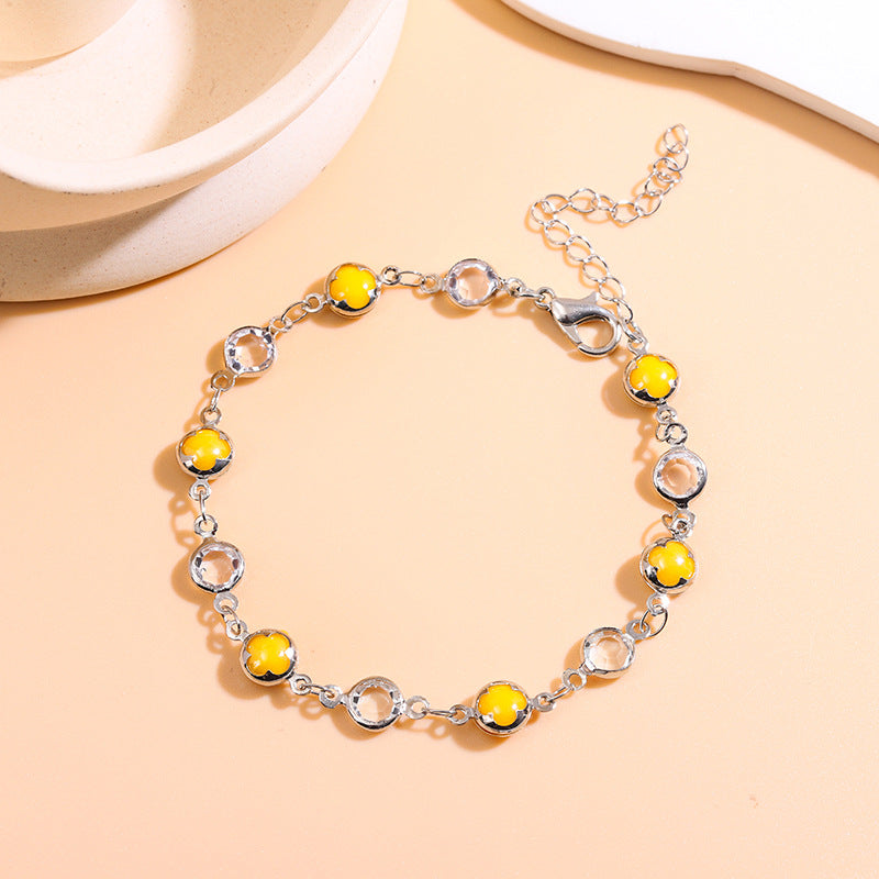 Elegante Perlen Charm Fußkettchen Karnz