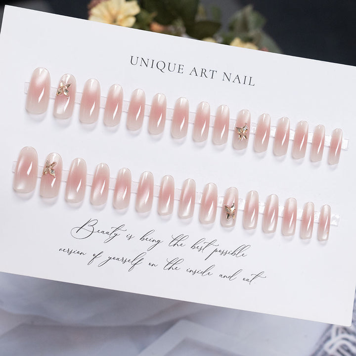 Elegantes Blumendesign Press-On Nagelset