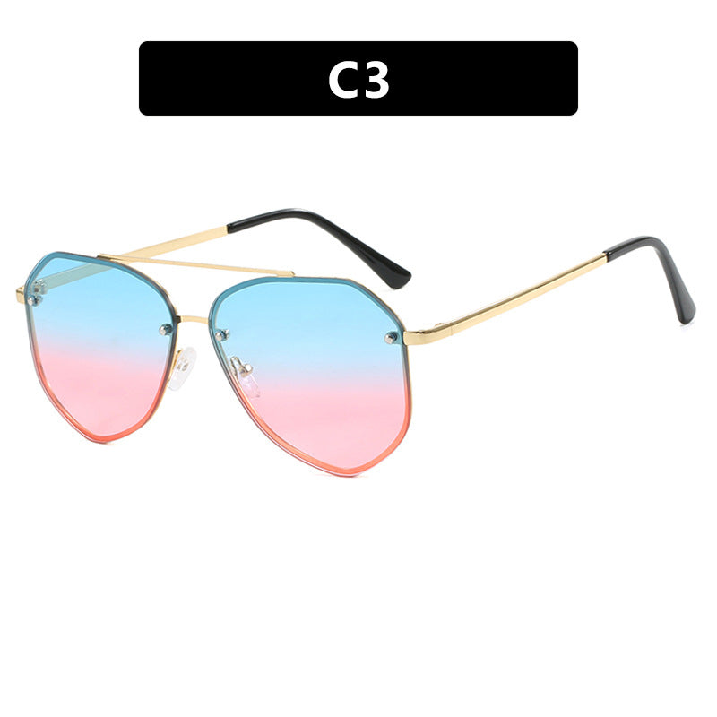 Damen stylische Sonnenbrille im einzigartigen Pentagramm-Design Karnz