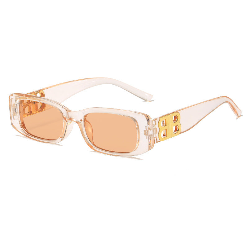 Damen Modische Rechteckige Sonnenbrille Karnz