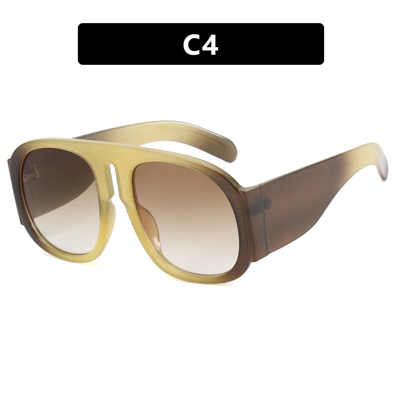 Damen oversized Sonnenbrille mit breitem Rahmen und hoher UV-Schutz Karnz