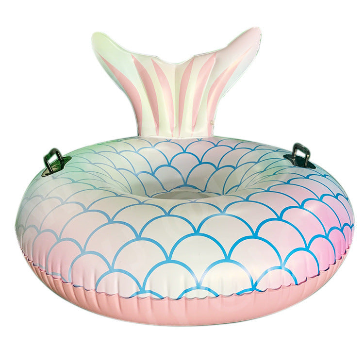 Damen aufblasbarer Schwimmring mit Fischschwanzdesign Karnz
