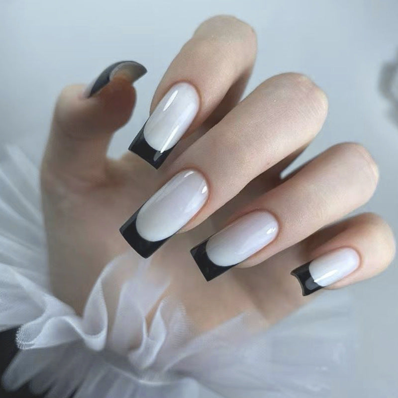 Elegante French Tip Presse-auf Nägel Karnz 1789915939
