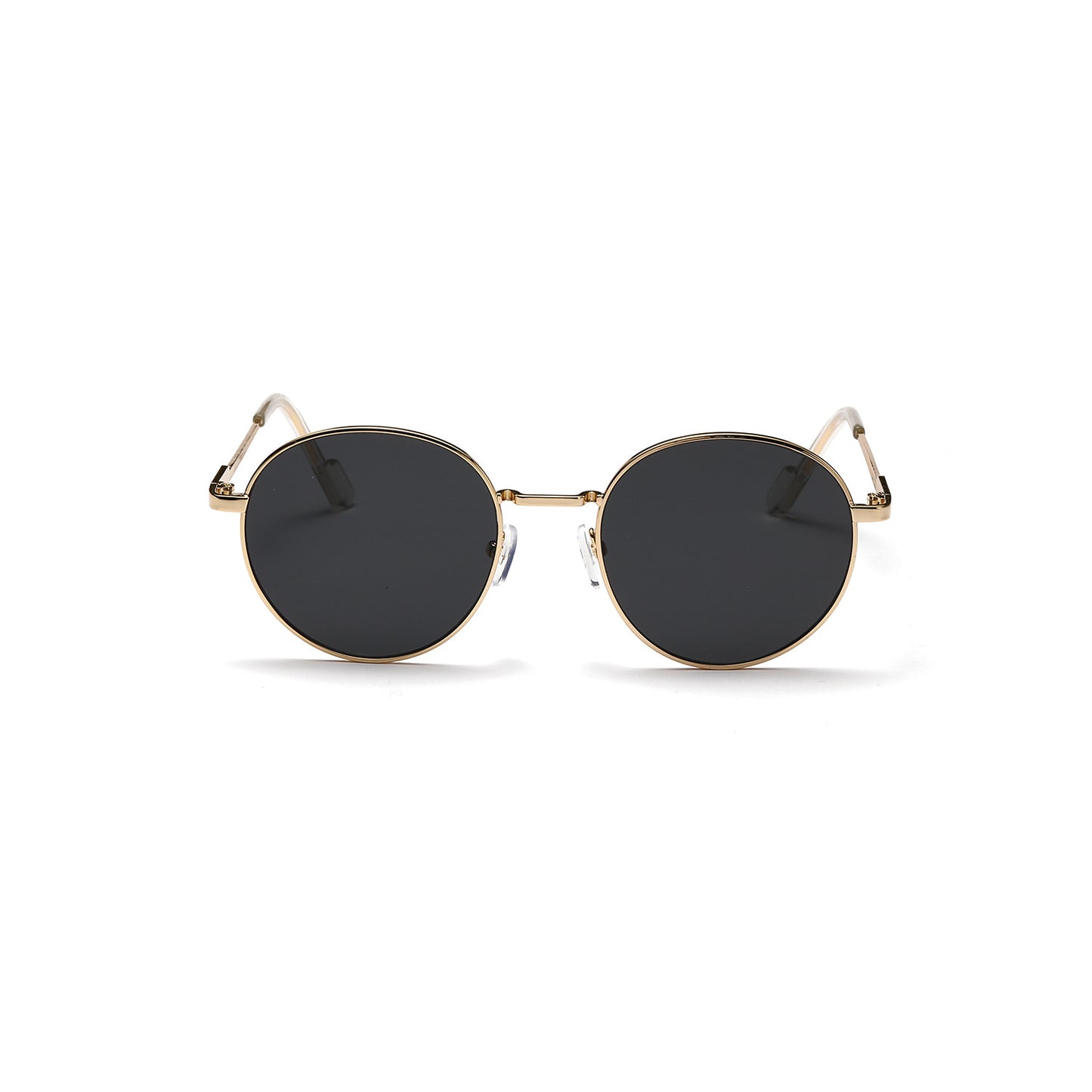 Damen runde Sonnenbrille mit luxuriösem Metallrahmen und UV-Schutz Karnz