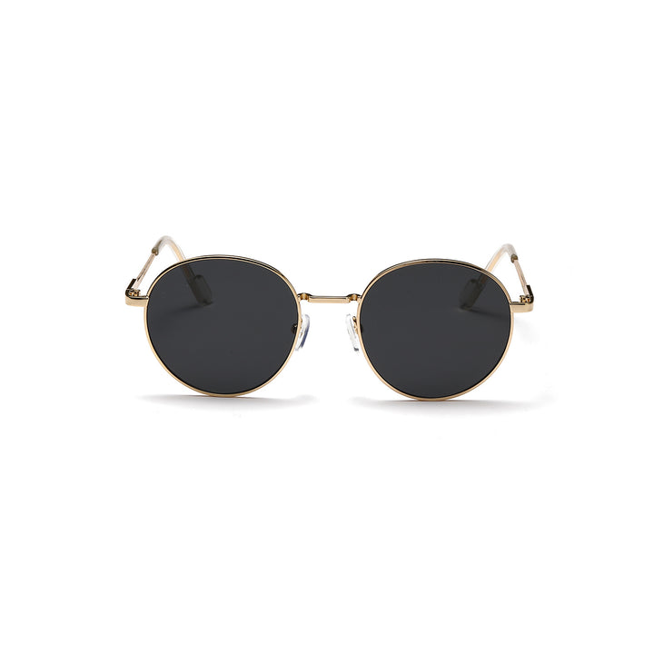 Damen runde Sonnenbrille mit luxuriösem Metallrahmen und UV-Schutz Karnz