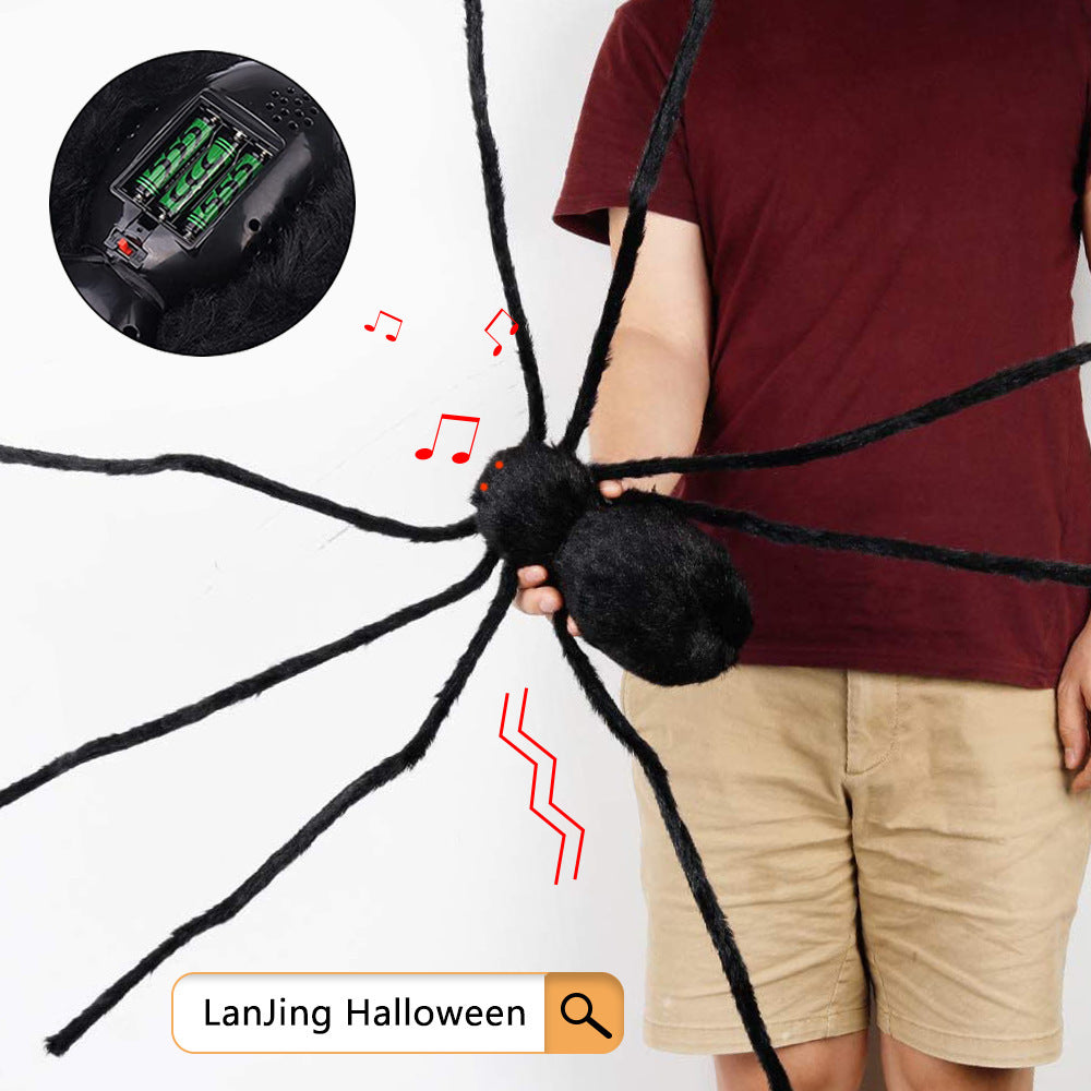 Gruselige Halloween Spinnen Deko Set