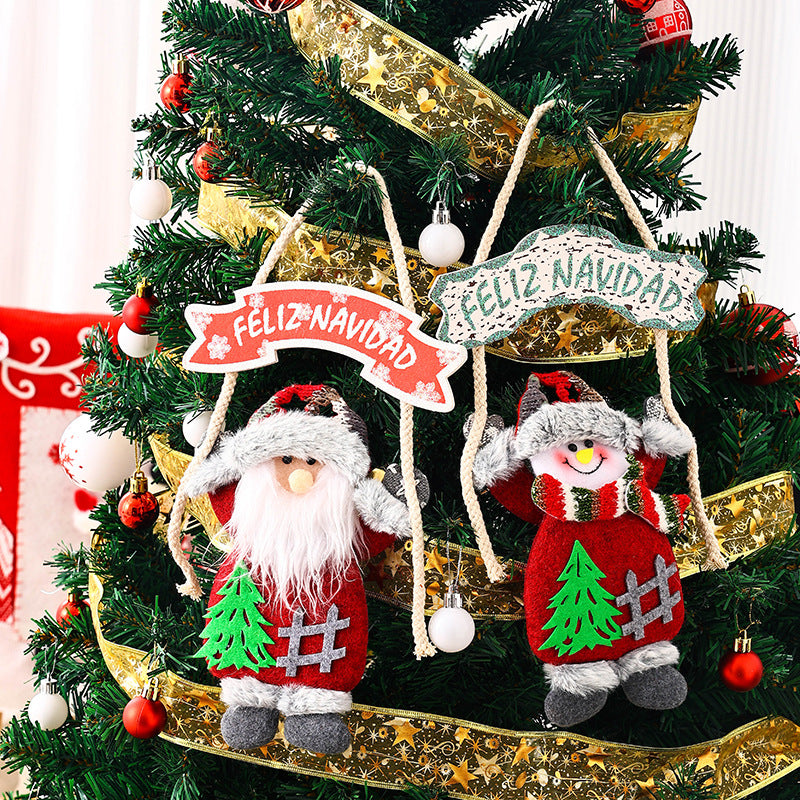 Deckendekoration mit Weihnachtsmann-Motiv Karnz