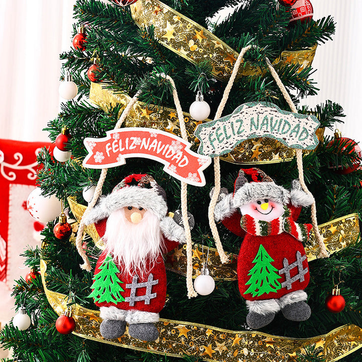 Deckendekoration mit Weihnachtsmann-Motiv Karnz
