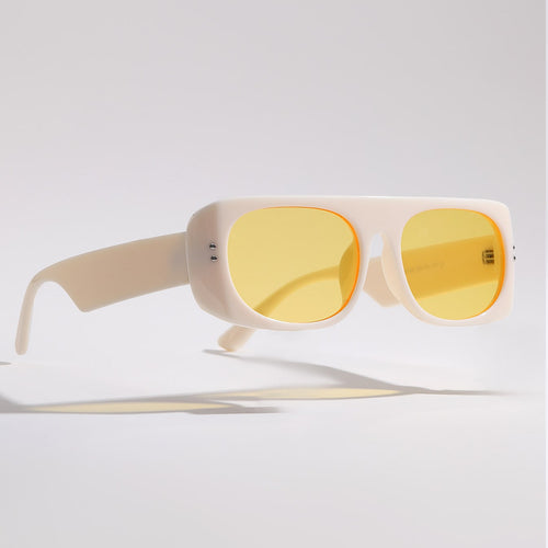 Damen trendige Sonnenbrille im modernen futuristischen Design Karnz