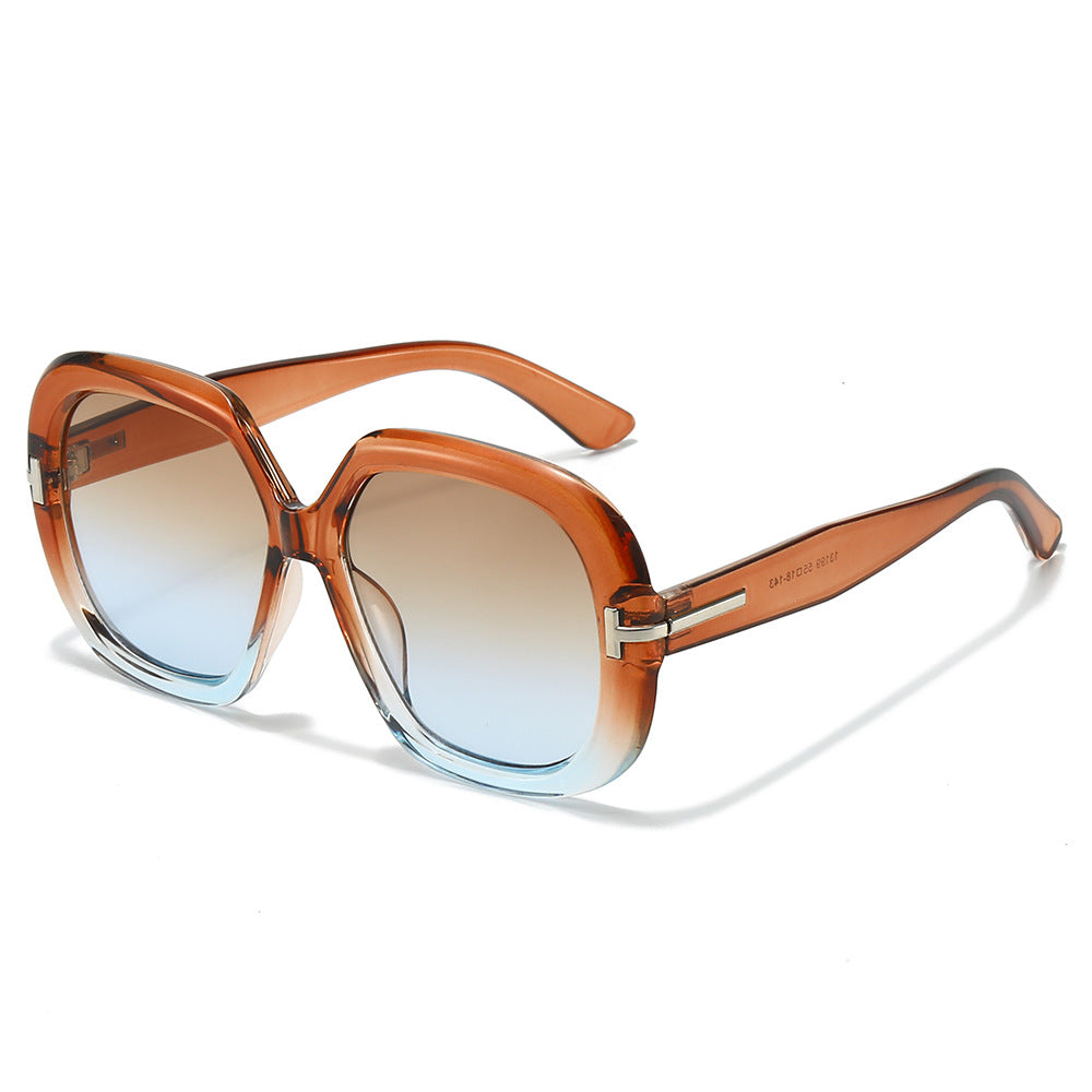 Oversized Schildpatt-Sonnenbrille Karnz