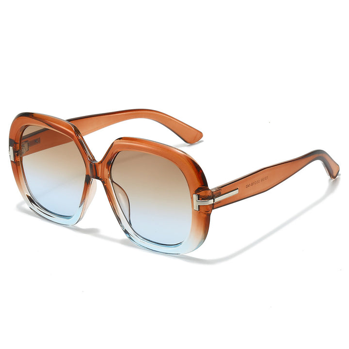 Oversized Schildpatt-Sonnenbrille Karnz