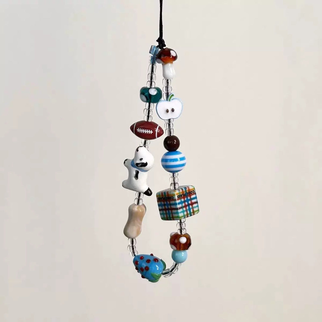 Handgefertigtes Perlencharms-Lanyard Karnz