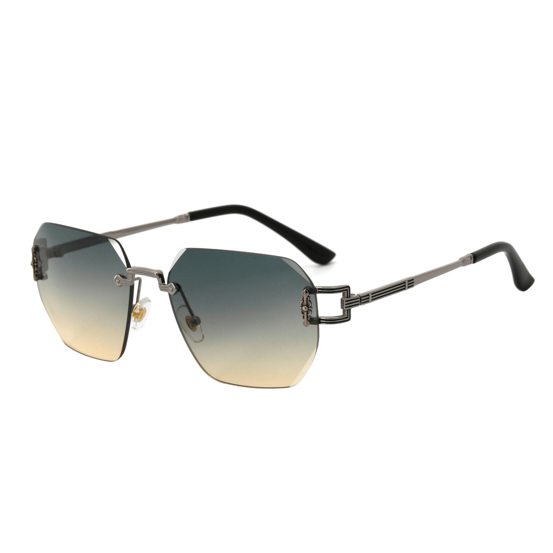 Damen Designer-Sonnenbrille im modernen, geometrischen Design Karnz