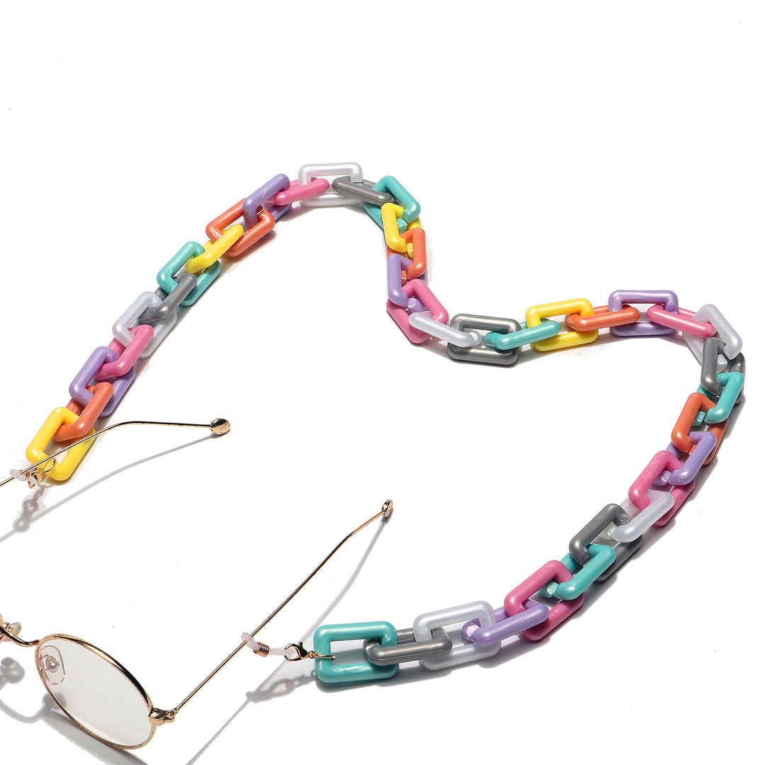 Bunte Chunky Brillen Kette Karnz
