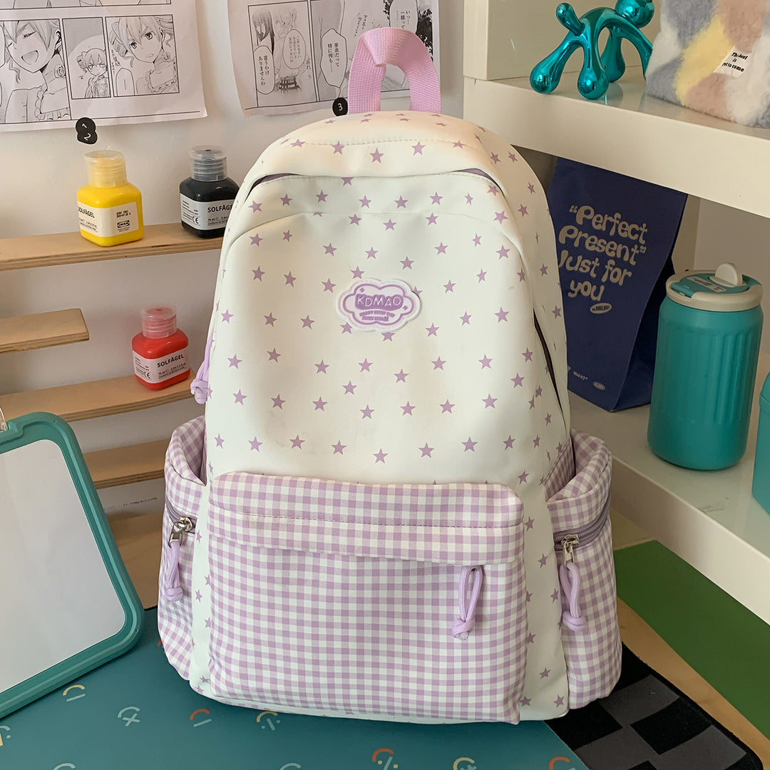 Stylischer Sternen-Print Rucksack Karnz