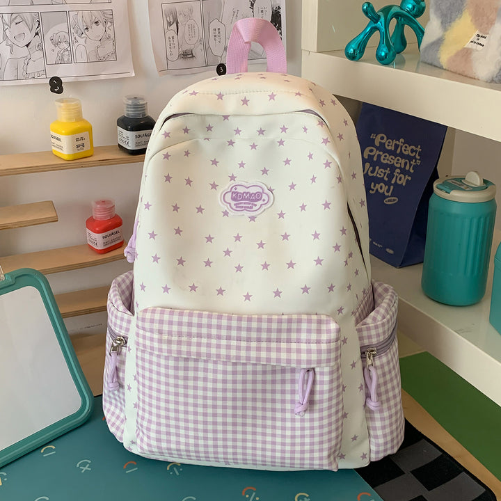 Stylischer Sternen-Print Rucksack Karnz