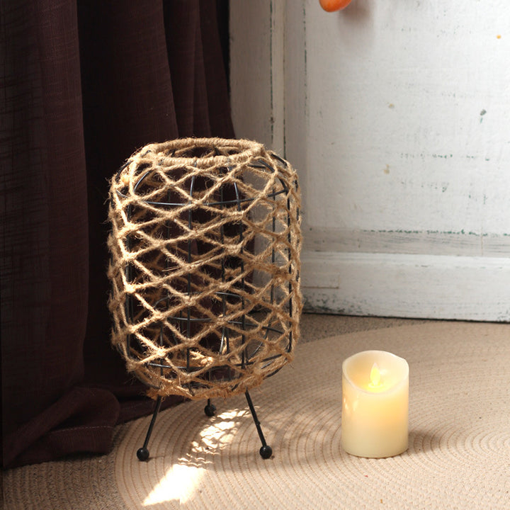 Dekorativer Korb mit Naturfaser-Design Karnz