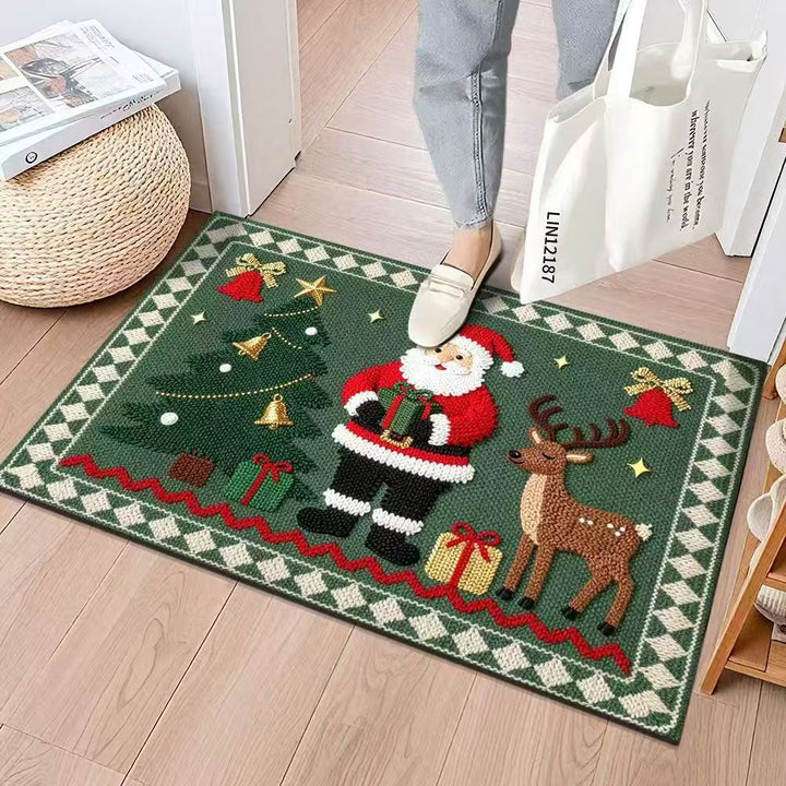 Festlicher, weihnachts thematischer dekorativer Fußmatte Karnz