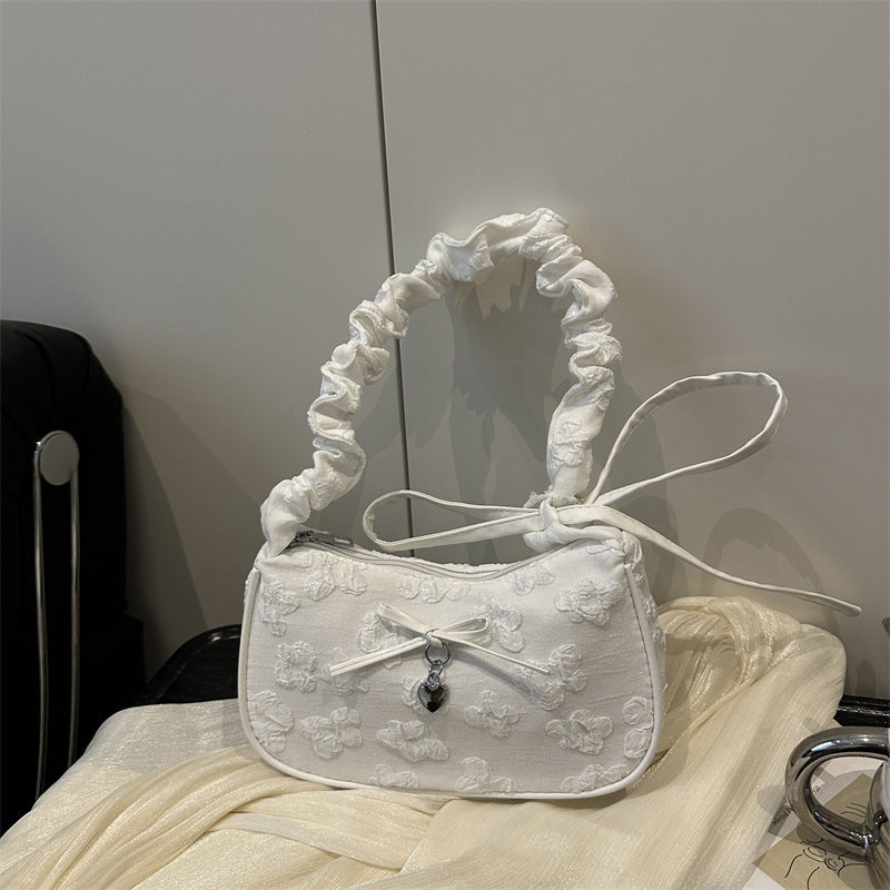 Elegante florale verzierte Schultertasche Karnz