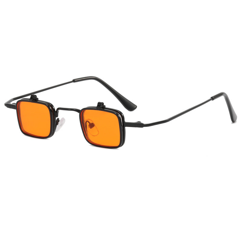 Damen Designer-Sonnenbrille mit quadratischem Metallrahmen Karnz