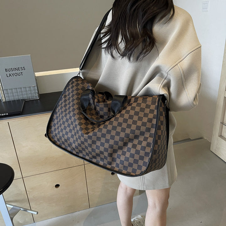 Stylische Schachbrett-Reise-Duffel-Tasche Karnz