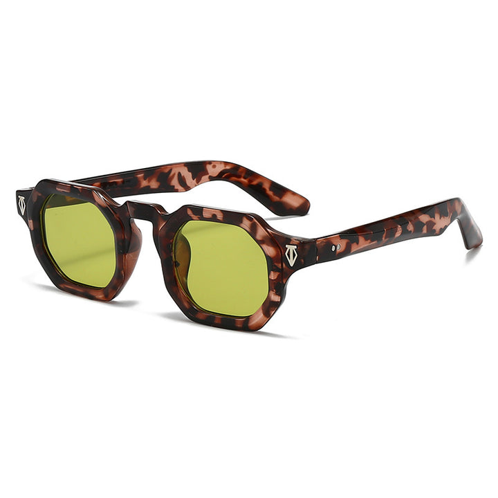Moderne achteckige Rahmen Sonnenbrille Karnz