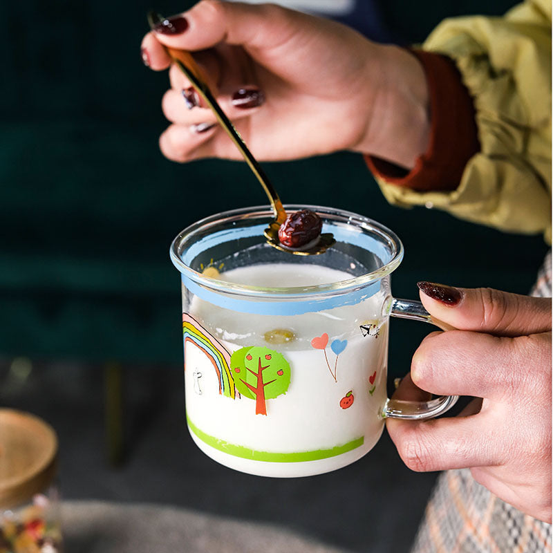 Damen kreativer Trinkbecher mit buntem Motiv Karnz