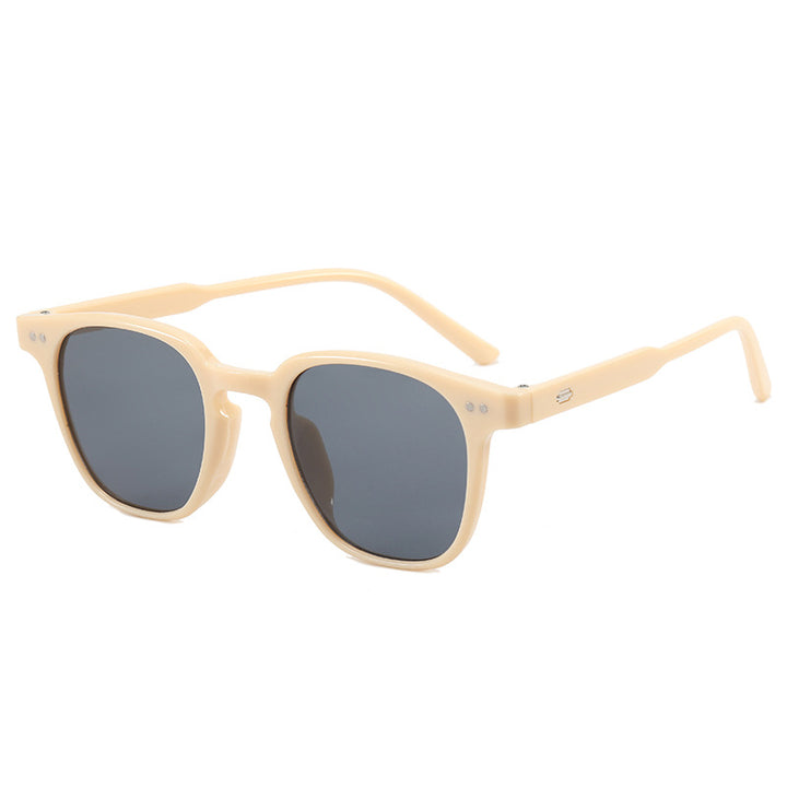 Damen modische quadratische Sonnenbrille mit glänzendem Rahmen Karnz