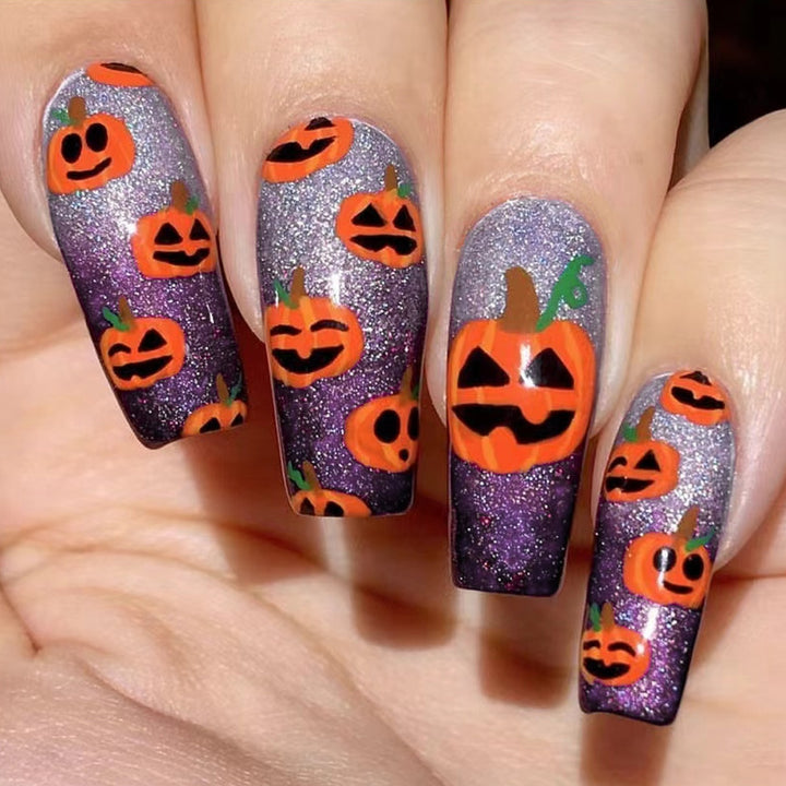 Halloween-Themen Langlebige Press-On Nagelkunst Karnz