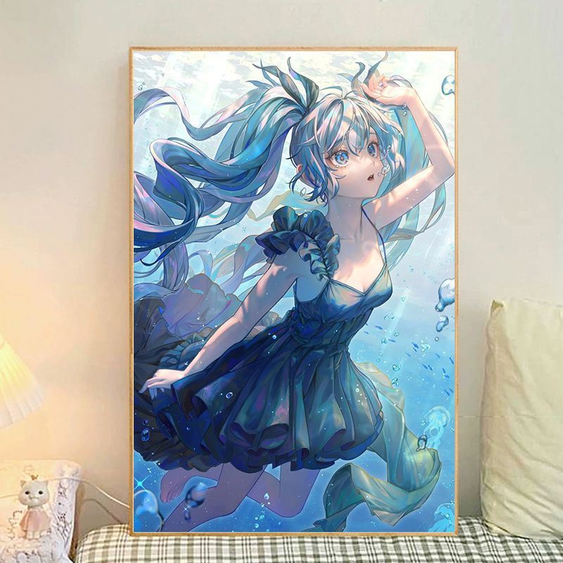 Anime-Themen Illustrierte Leinwand Kunstdruck Karnz