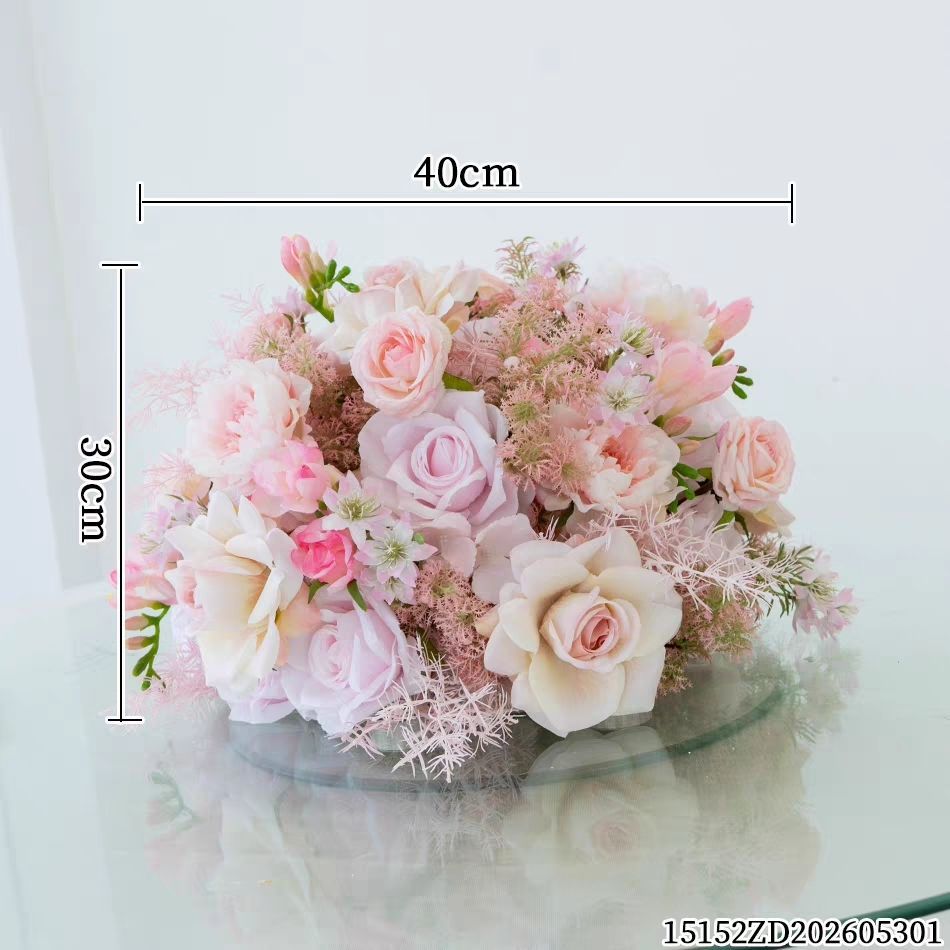 Elegante künstliche Blumen Tischdekoration
