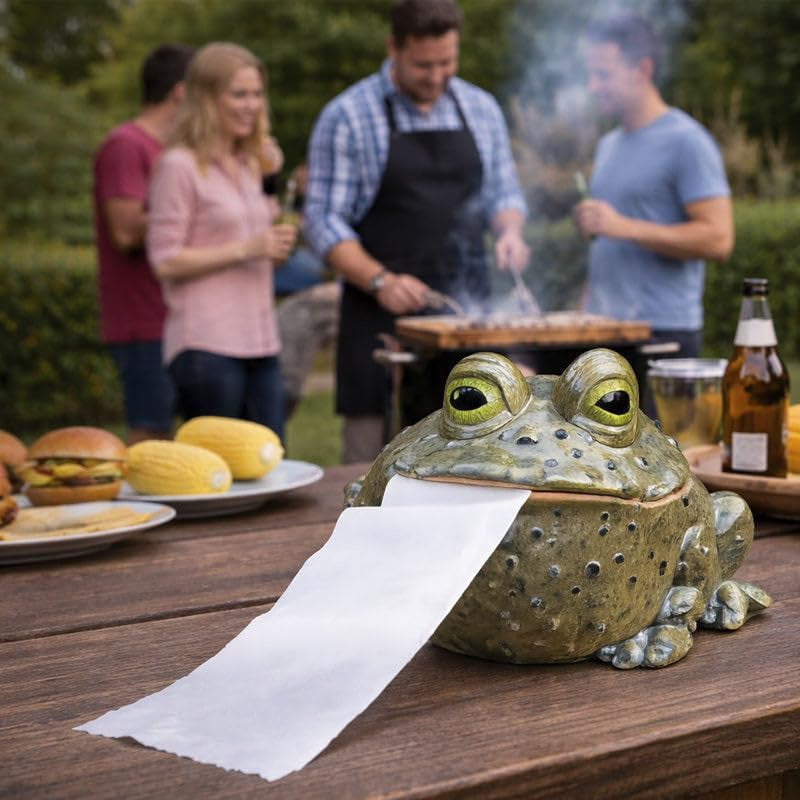 Dekorative Froschfigur mit Zahnbürstenhalter Karnz