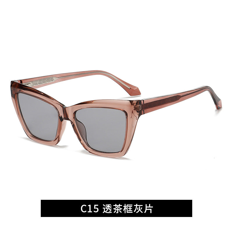 Damen trendige Oversized-Sonnenbrille Karnz
