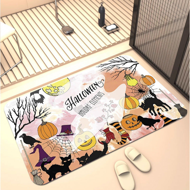 Halloween-Themen Dekorativer Badezimmerteppich