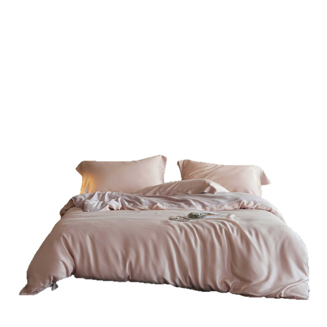 Seidenglänzendes Premium-Bettwäsche-Set aus Baumwollsatin