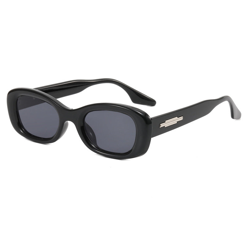 Damen modische Retro-Sonnenbrille mit breitem Rahmen Karnz