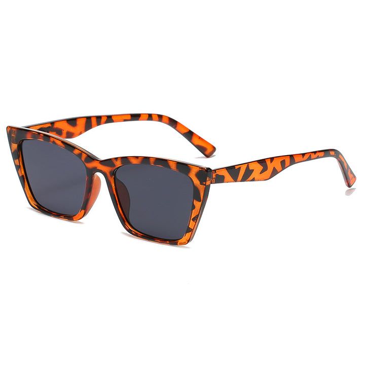 Damen oversized Sonnenbrille im modernen Tiermuster Karnz