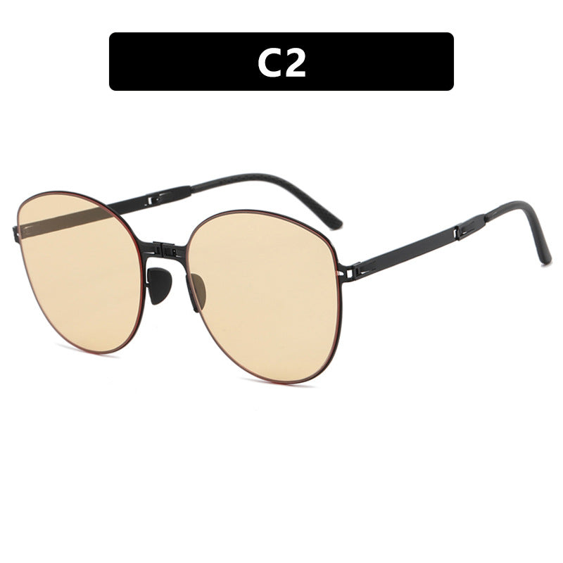 Damen trendige Oversized Sonnenbrille im futuristischen Design Karnz