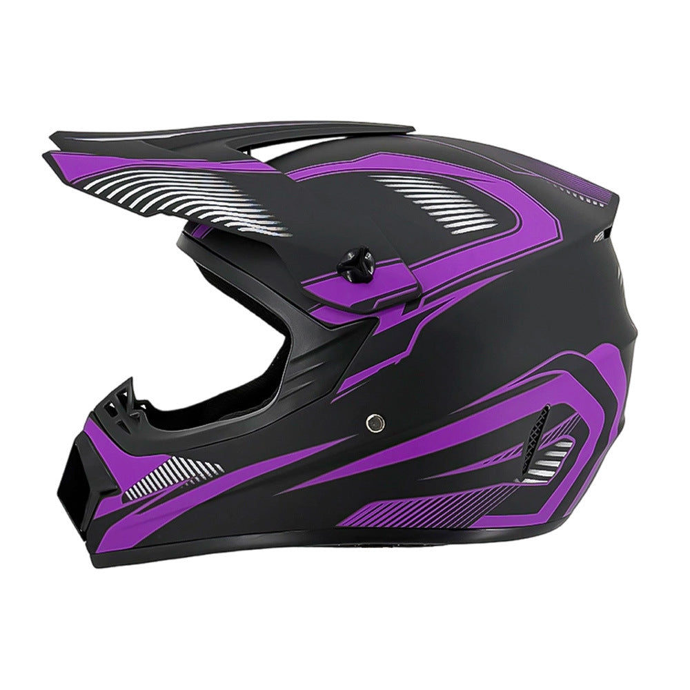 Vollgesicht-Motocross-Helm mit verlängertem Visier und verstärktem Kinnschutz Karnz