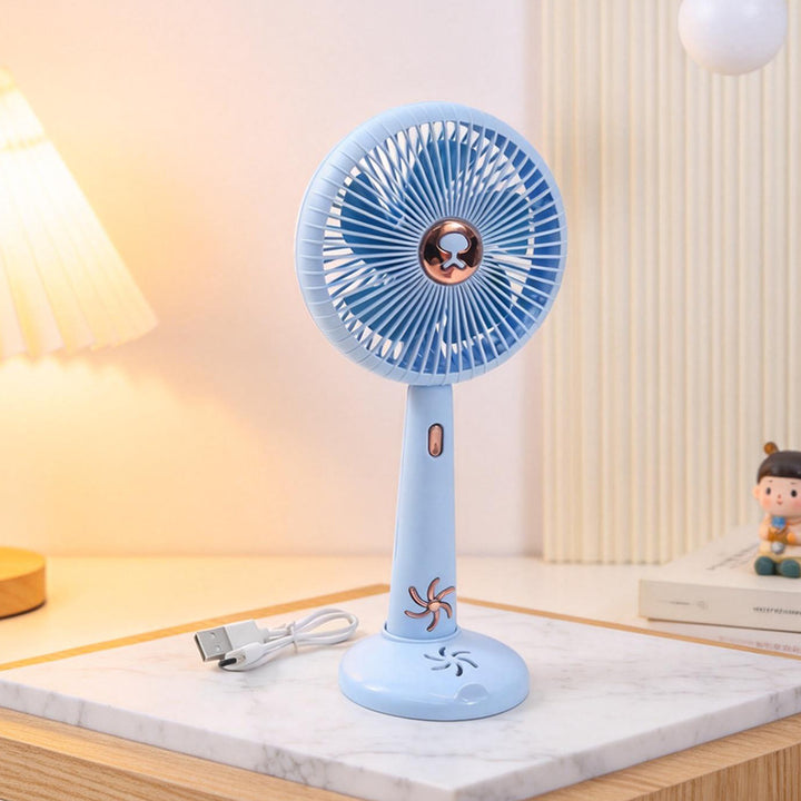 Damen Tragbarer Mini Tischventilator mit USB-Anschluss und leiser Betriebslautstärke Karnz