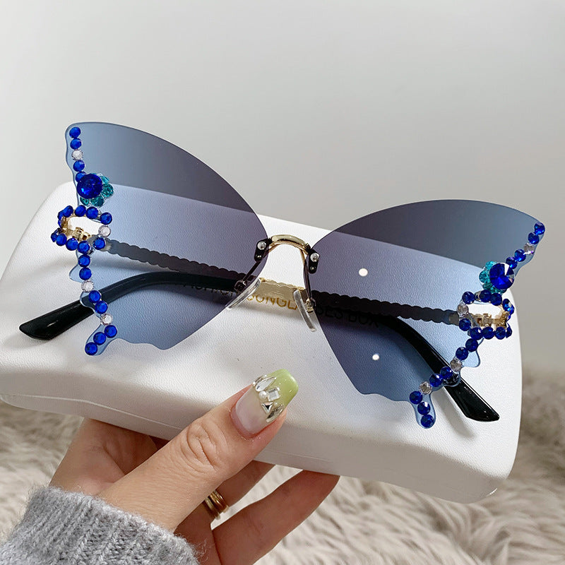 Damen extravagant designte Sonnenbrille Karnz